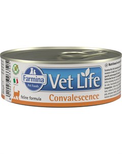 Vet Life Feline Convalescence для взрослых кошек в период выздоровления 85 гр 85 гр Farmina