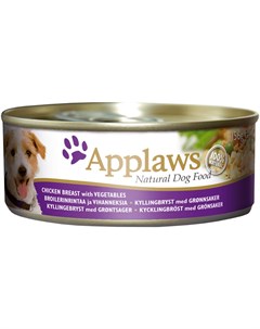 Для взрослых собак с курицей овощами и рисом 156 гр х 12 шт Applaws