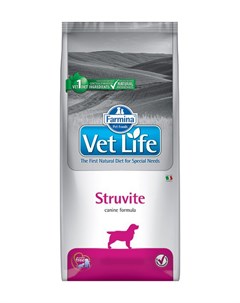 Vet Life Canin Struvite для взрослых собак при мочекаменной болезни струвиты 2 кг Farmina
