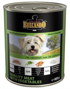 Quality Meat With Vegetables для взрослых собак с мясом и овощами 400 гр х 24 шт Belcando