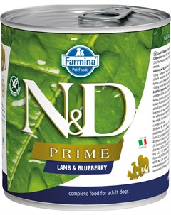 Dog N d Prime Adult Lamb Blueberry беззерновые для взрослых собак всех пород с ягненком и черникой 2 Farmina
