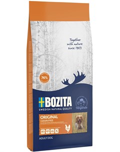 Grain Free Original беззерновой для взрослых собак всех пород с нормальным уровнем активности с кури Bozita
