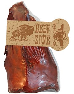 Лакомство Beef Zone для собак всех пород ухо говяжье сушеное золотистое 1 шт Green qzin
