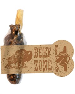 Лакомство Beef Zone для собак всех пород граната мясная сушеная 6 дюймов 1 шт Green qzin