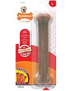Игрушка для собак Dura Chew Bacon косточка экстра жесткая с ароматом бекона L 1 шт Nylabone