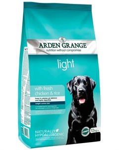 Light диетический для взрослых собак с курицей и рисом 6 6 кг Arden grange