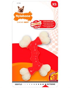 Игрушка для собак Extreme Chew Double Bone двойная косточка экстра жесткая с ароматом бекона Xs 1 шт Nylabone