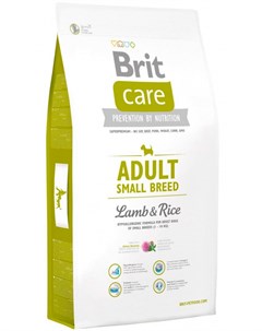 Care Adult Small Breed Lamb Rice для взрослых собак маленьких пород с ягненком и рисом 3 3 кг Brit*