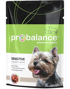 Dog Sensitive для взрослых собак всех пород с чувствительным пищеварением с курицей 100 гр х 25 шт Probalance