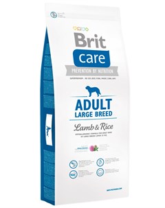 Care Adult Large Breed Lamb Rice для взрослых собак крупных пород с ягненком и рисом 12 кг Brit*