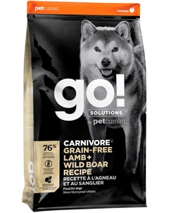 Solutions Carnivore беззерновой для собак и щенков всех пород с ягненком и мясом дикого кабана 10 10 @go