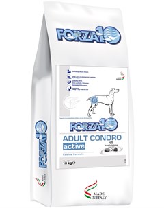 Dog Condro Active для взрослых собак всех пород при заболеваниях опорно двигательного аппарата 10 кг Forza10