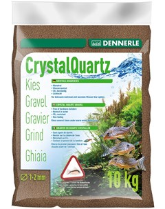 Грунт для аквариума Crystal Quartz Gravel темно коричневый 1 2 мм 5 кг Dennerle