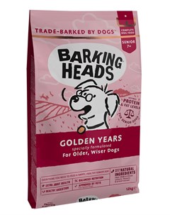 Золотые годы для пожилых собак старше 7 лет с курицей и рисом 18 кг Barking heads