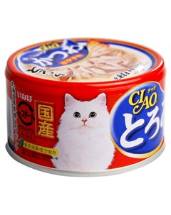 Ciao для взрослых кошек с молодой сельдью парной курицей и японским тунцом бонито 80 гр Inaba