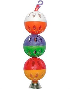 Игрушка для птиц 3 шарика с колокольчиком 4 5 х 19 см 1 шт Zoom®