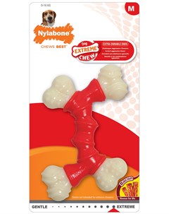 Игрушка для собак Extreme Chew Double Bone двойная косточка экстра жесткая с ароматом бекона M 1 шт Nylabone