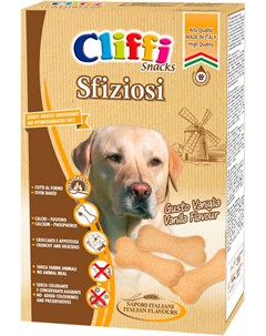 Лакомство Sfiziosi для взрослых собак всех пород бисквиты с кальцием 400 гр 1 шт Cliffi