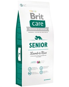 Care Senior All Breed Lamb Rice для пожилых собак всех пород старше 7 лет с ягненком и рисом 12 12 к Brit*