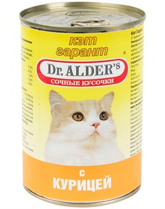 Cat Garant для взрослых кошек с курицей в соусе 415 гр Dr. alder's