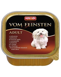 Vom Feinsten Adult Mit Hirsch для взрослых собак с олениной 150 гр х 22 шт Animonda