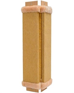 Когтеточка Угловая бежевый ковролин с пропиткой 57 х 24 х 2 см 1 шт Дарэлл