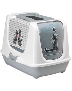 Trendy Cat туалет для кошек закрытый Влюбленные кошки 50 х 39 5 х 37 5 см 1 шт Moderna