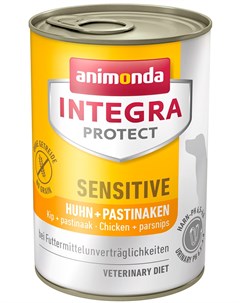 Integra Protect Dog Sensitive для взрослых собак при пищевой аллергии с курицей и пастернаком 400 гр Animonda