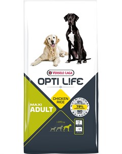 Opti Life Adult Maxi для взрослых собак крупных пород с курицей и рисом 12 5 кг Versele-laga