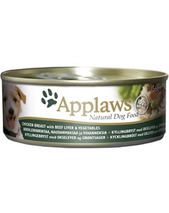 Для взрослых собак с курицей говяжьей печенью и овощами 156 гр х 12 шт Applaws
