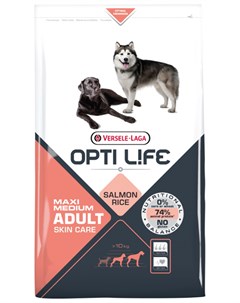 Opti Life Skin Care Adult Medium Maxi для взрослых собак средних и крупных пород с чувствительной ко Versele-laga