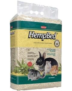 Hemp Bed наполнитель подстилка для грызунов и кроликов пенька 3 кг Padovan