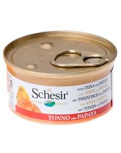 Cat Tuna Papaya для взрослых кошек с тунцом и папайей 75 гр х 14 шт Schesir
