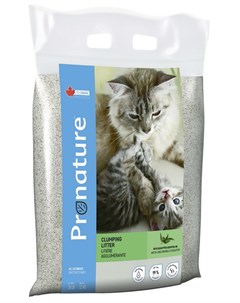 Наполнитель комкующийся для туалета кошек с ароматом эвкалипта 12 кг Pronature