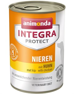 Integra Protect Dog Nieren Renal для взрослых собак при хронической почечной недостаточности с куриц Animonda