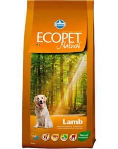 Adult Medium Lamb для взрослых собак средних пород с чувствительным пищеварением с ягненком 2 5 кг Ecopet natural