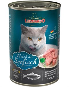 Reich An Seefisch для взрослых кошек с рыбой 400 гр Leonardo