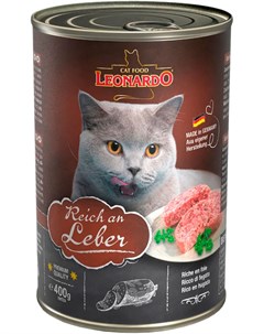 Reich An Leber для взрослых кошек с печенью 400 гр х 12 шт Leonardo