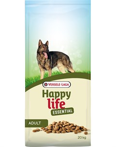 Happy Life Adult Essential для взрослых собак всех пород с курицей и овощами 20 кг Versele-laga