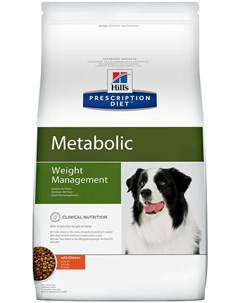 Hill s Prescription Diet Metabolic для взрослых собак контроль и коррекция веса 4 кг Hill`s