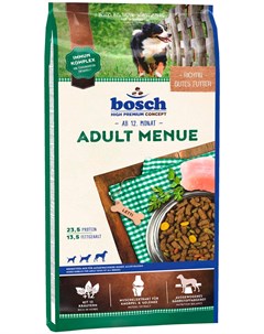 Adult Menue для активных взрослых собак всех пород 15 кг Bosch