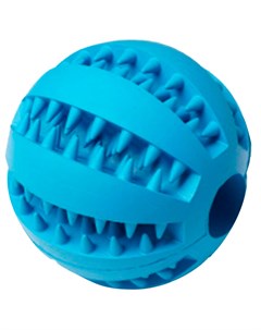 Игрушка для собак Silver Series мяч для чистки зубов каучук синий 7 см 1 шт Homepet