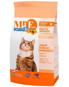 Cat Mr fruit Adult Indoor для взрослых кошек живущих дома с курицей 12 кг Forza10