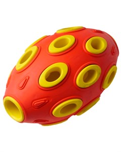Игрушка для собак Silver Series мяч регби каучук красно желтый 7 6 х 12 см 1 шт Homepet