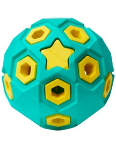 Игрушка для собак Silver Series Звездное небо мяч каучук бирюзово желтый 8 см 1 шт Homepet