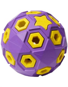 Игрушка для собак Silver Series Звездное небо мяч каучук сиренево желтый 8 см 1 шт Homepet