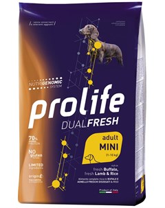 Dual Fresh Adult Mini Lamb Buffalo Rice для взрослых собак маленьких пород с ягненком буйволом и рис Prolife