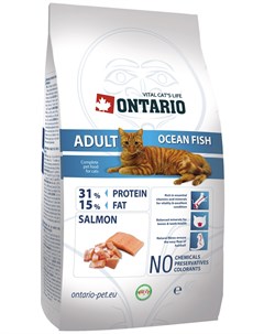 Cat Adult Ocean Fish для взрослых кошек с рыбой 0 4 кг Ontario