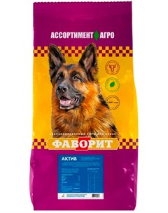 Актив для активных взрослых собак всех пород 13 13 кг Favorit