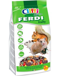 Ferdi Fruity корм для хомяков мышей белок и песчанок с фруктами грецкими орехами и морковью 700 гр Cliffi